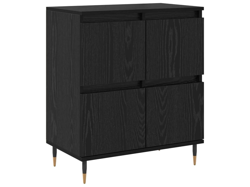  Buffet - bahut - meuble de rangement chêne noir 60 x 35 x 70 cm  - Conforama A