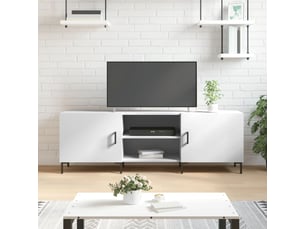Meuble tv coloris blanc 150 cm <strong></strong>  <strong></strong>