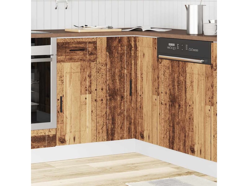  Armoire d'angle de cuisine porto vieux bois bois d'ingénierie  - Conforama C