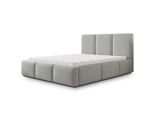 Lit coffre 180x200 cm <strong>MASSENO</strong> <strong></strong> coloris gris