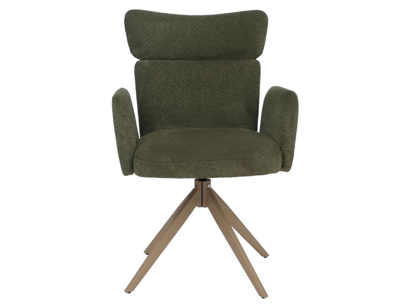  Lot de 2 chaises de salle à manger modernes confortables 92 x 63 x 58 cm en tissu bouclé vert 04_0008823  - Conforama E