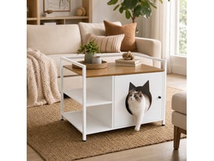 Table basse rectangulaire coloris bicolore <strong>MODFU</strong> <strong></strong> - 54 cmx76 cm