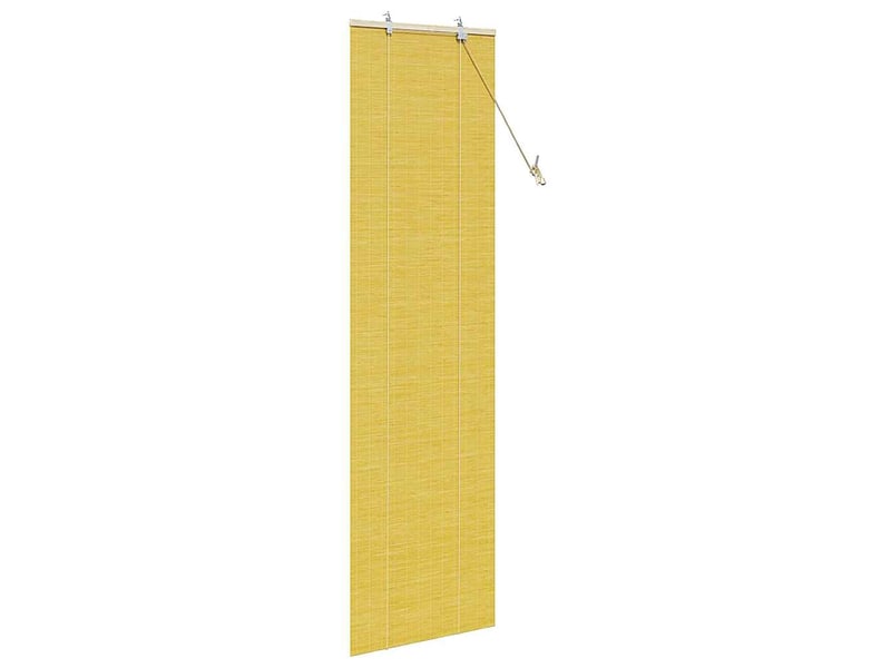 Store enrouleur, store à rouleau jaune 60 x 220 cm bambou cf45275 - Conforama D
