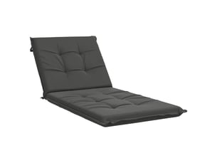 Coussin de transat, coussin pour bain de soleil gemert 100 % polyester anthracite cf56098