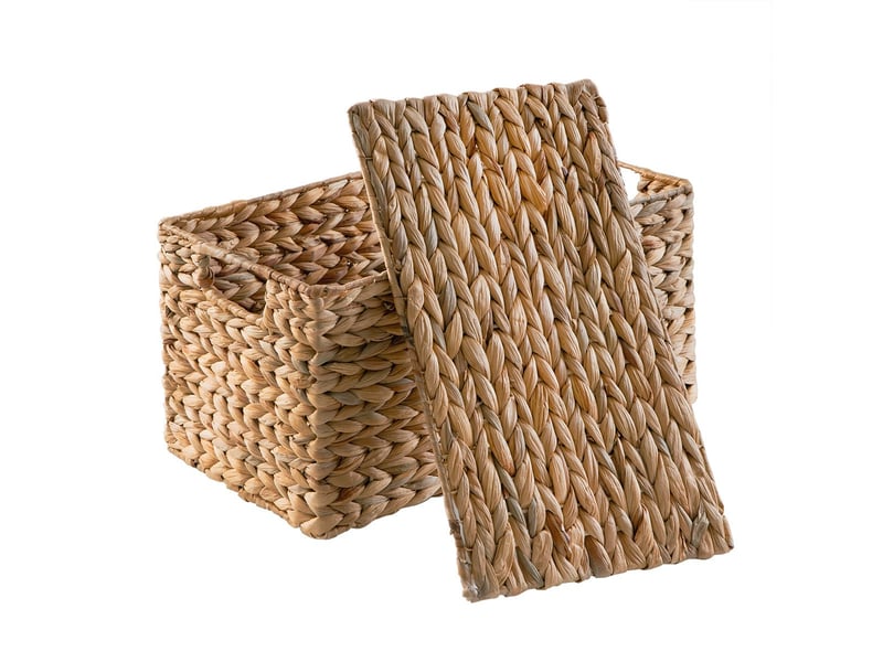  Boîte de rangement en jacinthe d'eau grand modèle l42 cm - maya  - Conforama D