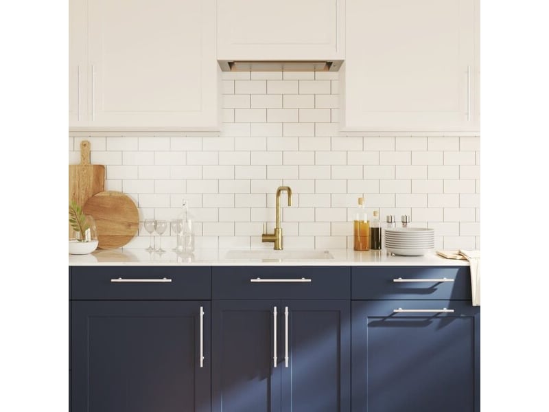  Tirant d'armoire vidaxl, 192 mm, argenté  - Conforama D