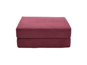 Pouf convertible en velours côtelé, fauteuil d’appoint pliable, design modulable confortable