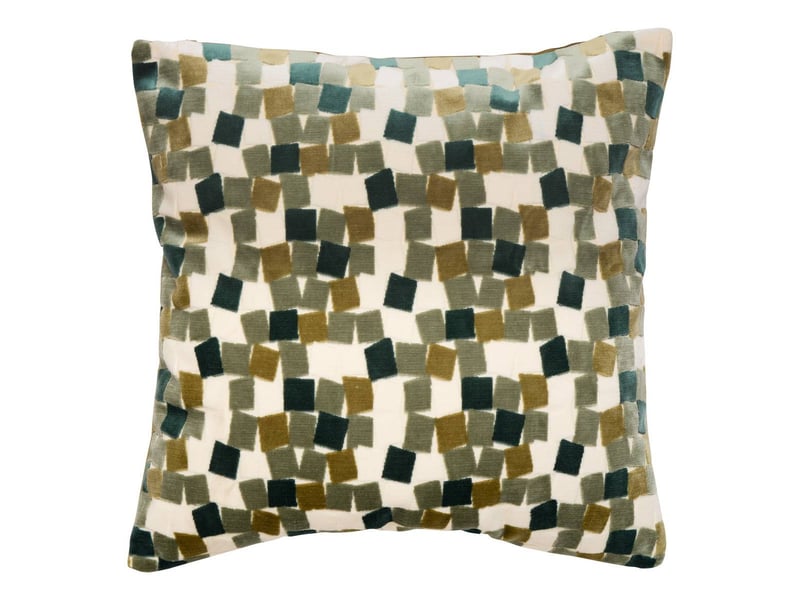  Coussin mosai carré 53x53cm vert MOSAI - Conforama A