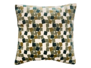 Coussin mosai carré 53x53cm vert