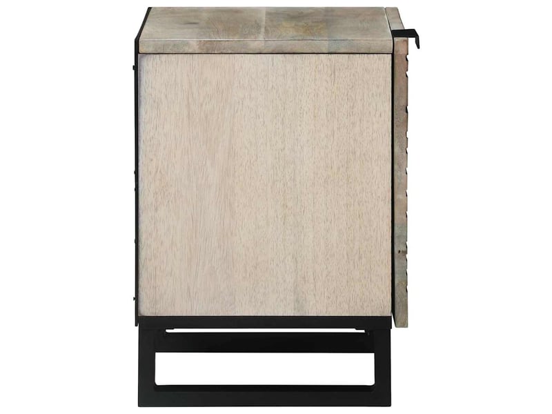  Table de chevet - cabinet de chevet - table de nuit blanc 40 x 33 x 46 cm bois d'ingénierie  - Conforama C