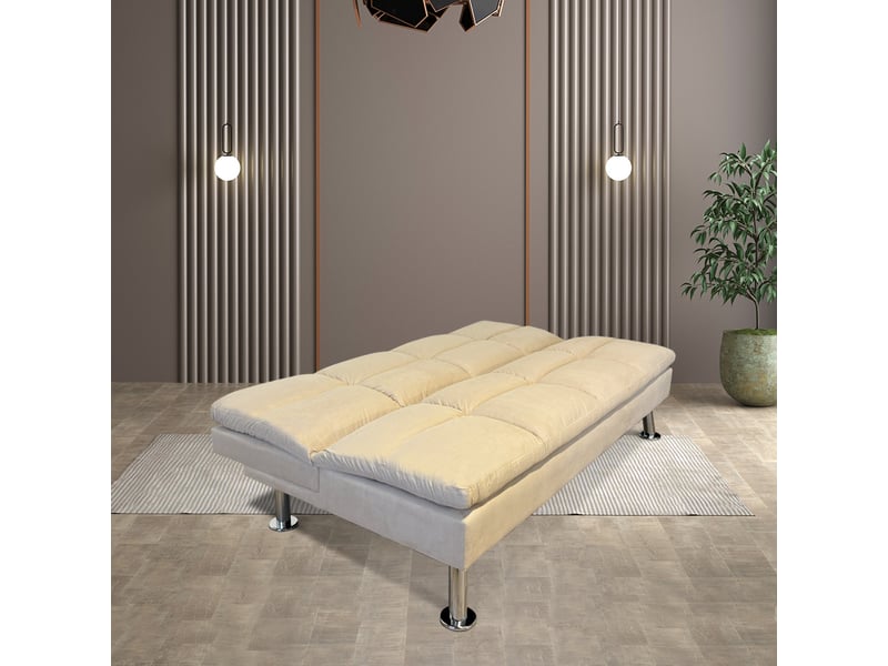 Banquette clic clac 3 places beige - vanan Vanan02 - Conforama C