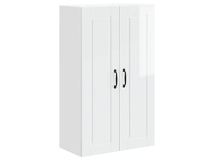 Meuble mural de cuisine, armoire de cuisine blanc brillant 60x31x100cm shl9615