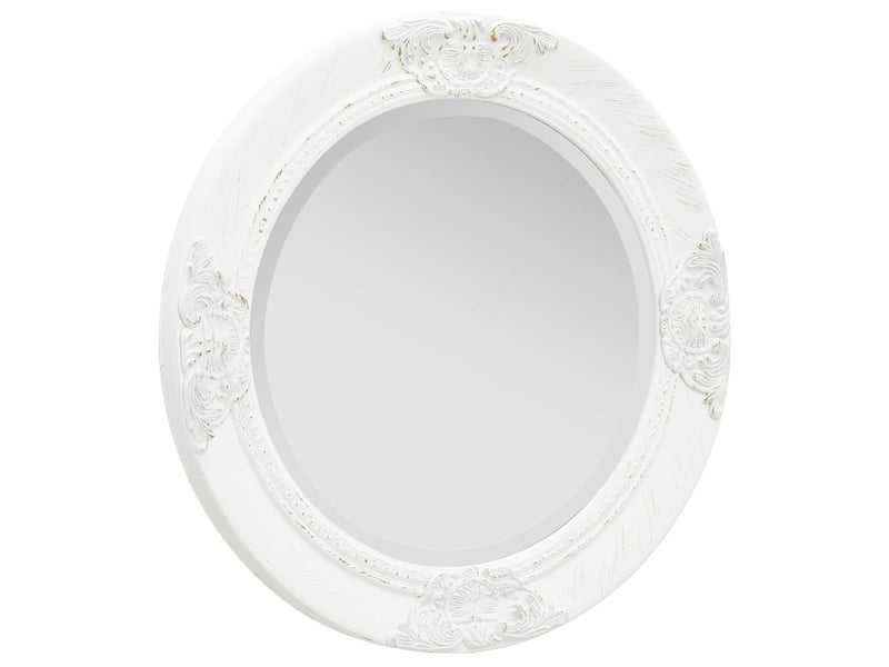  Miroir mural style baroque 50 cm blanc cf62880  - Conforama B