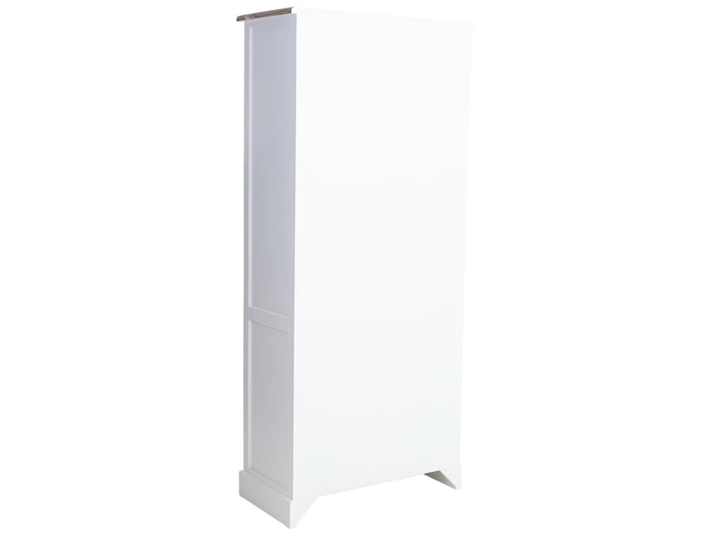  Vitrine en bois marron 81x40x180 cm h  - Conforama E