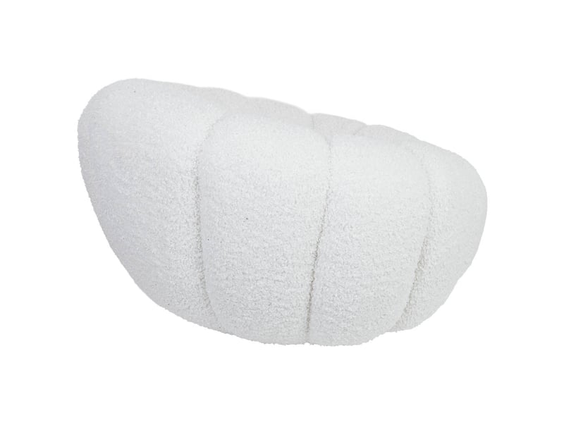 Fauteuil en tissu blanc 92x92x65 cm h - Conforama D
