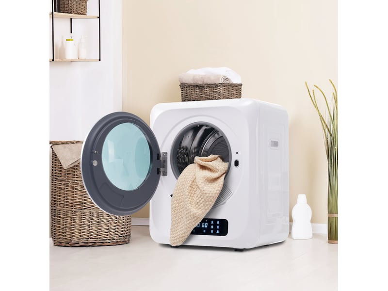  Sèche-linge à évacuation 3 kg 48x40x58 cm – blanc – 850 w, 6 programmes, uv, montage mural, classe g  - Conforama B