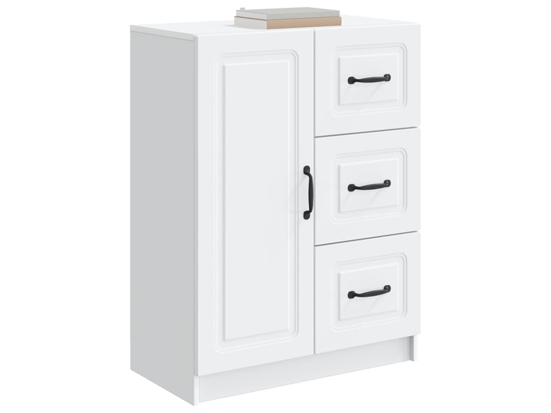 Buffet - bahut - meuble de rangement blanc 66 x 34,5 x 87 cm bois d'ingénierie - Conforama C