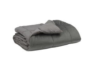 Duvet - couette complet toute l'année 135 x 220 cm 4 saisons gris clair