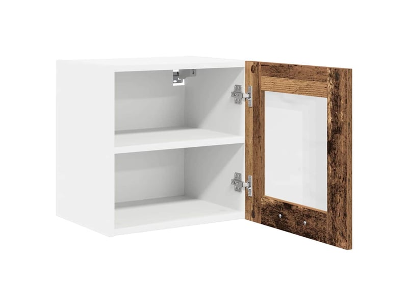 Meuble de rangement cuisine, armoire suspendue bois ancien 40x31x40cm bois d'ingénierie  - Conforama E