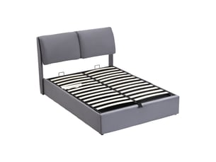 Lit coffre 140x200 cm    coloris gris