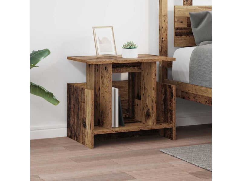  Meuble tv - banc tv - meuble de rangement 2 pcs bois ancien bois d'ingénierie  - Conforama E