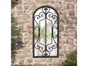 Miroir rectangulaire à fixer coloris noir <strong></strong>  <strong></strong> - 70 cm x 30 cm