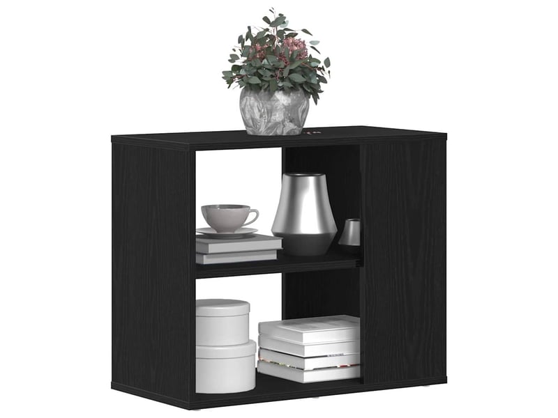  Buffet - bahut - meuble de rangement chêne noir 60 x 30 x 50 cm bois d'ingénierie  - Conforama C