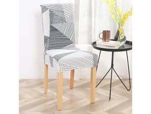 Housse de chaise de salle à manger monobloc, élastique, amovible, lavable, taille universelle, multicolore