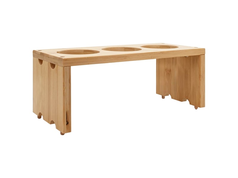  Desserte de cuisine, chariot de rangement avec roues marron clair 65x40,5x76,5 cm  - Conforama E
