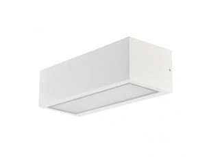 Applique extérieure fabrilamp conga coloris blanc 1 x e27 ip54 8 x 26 x 10,8 cm