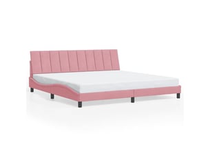 Lit 2 places 200x200 cm coloris rose