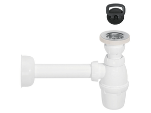 4396111 schläfer | set de siphon de lavabo de salle de bain avec drain, drain universel pour évier en pp, plastique