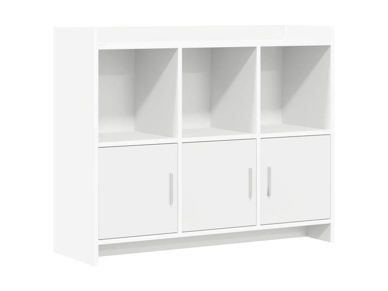  Buffet - bahut - meuble de rangement blanc 98,5 x 33 x 80 cm bois d'ingénierie  - Conforama A