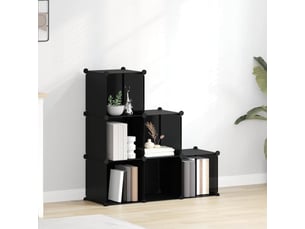 Cubes de rangement 6 pcs noir pp