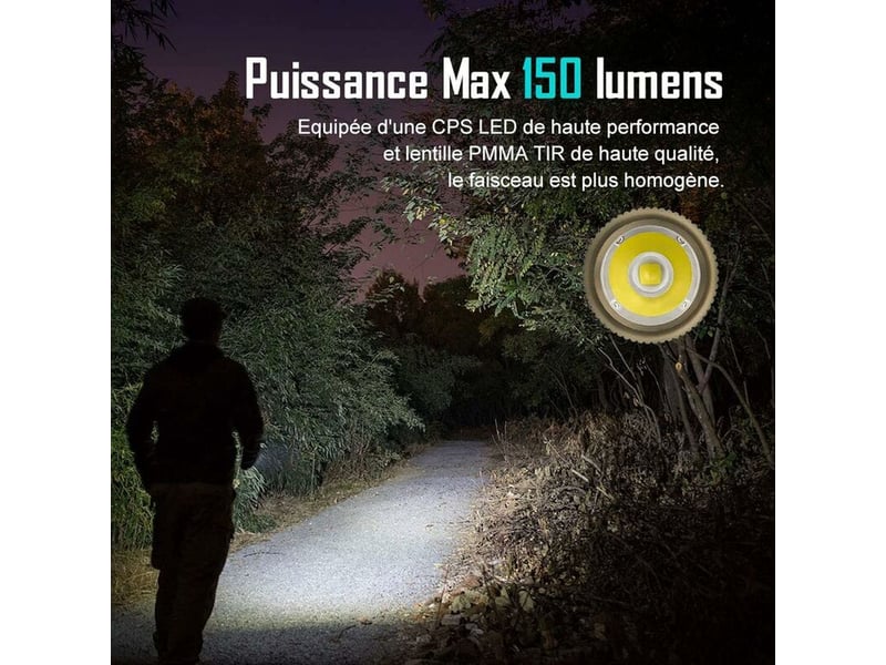  Eos mini lampe torche led rechargeable 150 lumens seulement 13g avec micro usb câble, desert tan [classe énergétique b]  - Conforama B