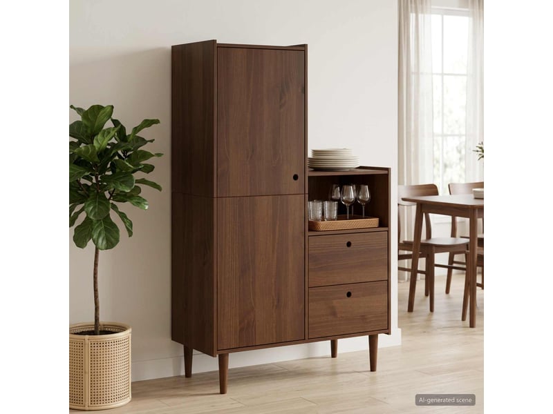  Vidaxl placard bilbao caramel 100 x 45 x 160 cm  - Conforama B