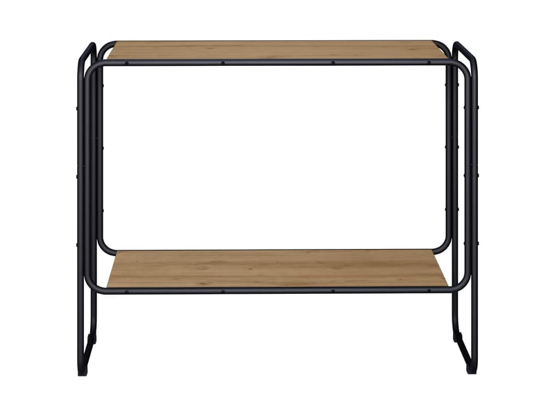 Buffet salon, buffet de rangement chêne artisanal 93.5x38x75 cm bois d'ingénierie - Conforama C