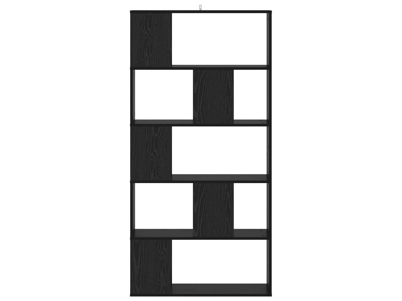  Bibliothèque, meuble de rangement salon chêne noir 80,5 x 23,5 x 162,5 cm pb  - Conforama C