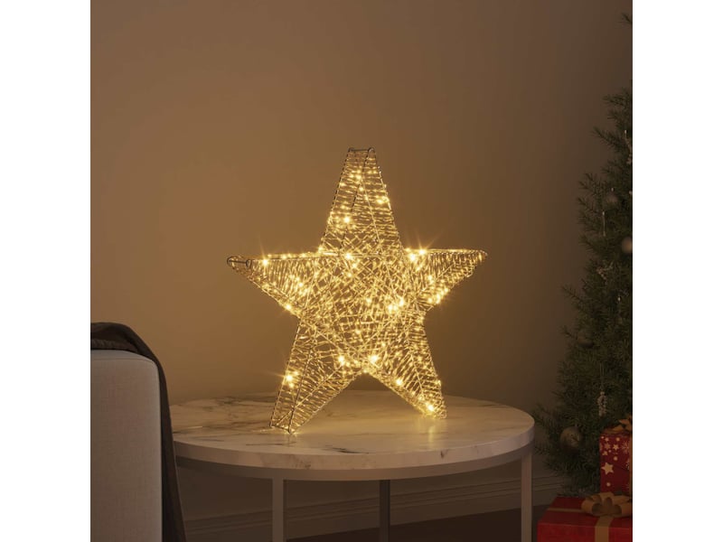 Étoile en 3d 50 led blanc chaud 55 x 52.5 x 9 cm pet cf62170 - Conforama C