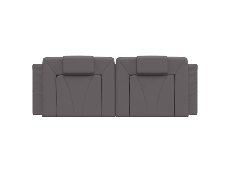 Coussin de tête de lit viana gris 140 cm similicuir cf55966 - Conforama E