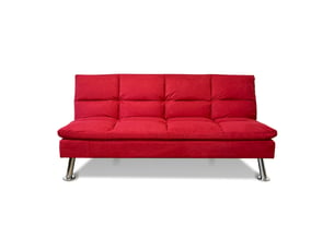Banquette lit clic clac couchage Occasionnel <strong>DESIGNETSAMAISON</strong> <strong>Vanan04</strong> rouge