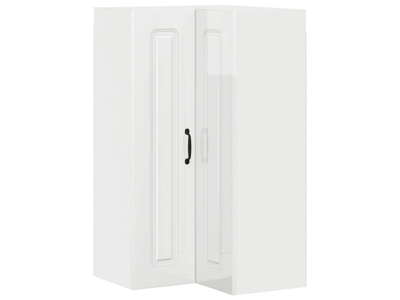 Meuble mural de cuisine | armoire de cuisine blanc brillant shl2545 - Conforama A