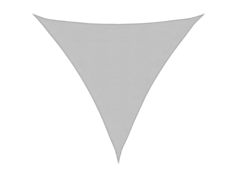  Voile d'ombrage - voile d'ombre - voile parasol gris clair 6x6x6 m 100% polyester oxford  - Conforama A