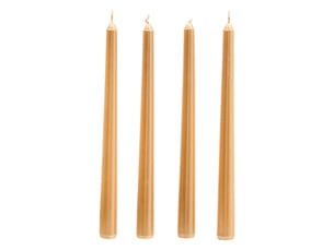 Lot de 4 bougies bâton en satin 192 g