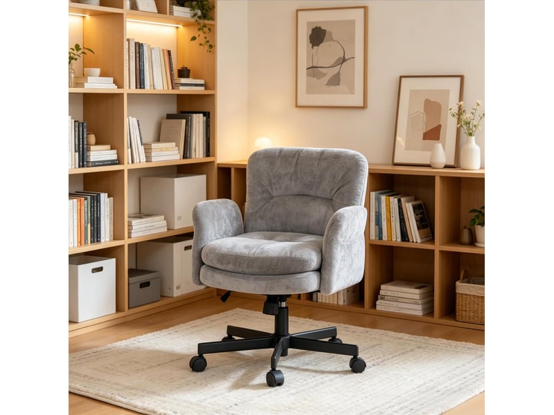 Umkleidetischstuhl, moderner akzentstuhl, drehbarer essstuhl, schlafzimmerstuhl, wohnzimmerstuhl (nur mit akzentstuhl) - Conforama B