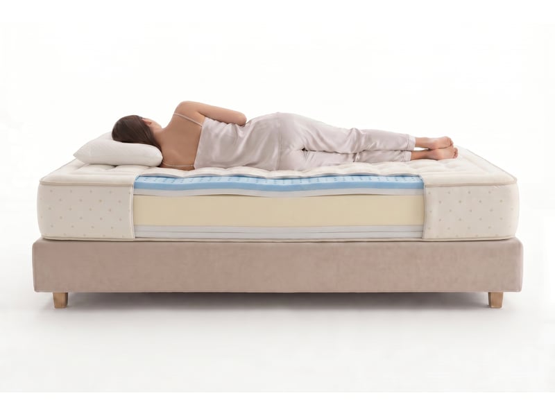  Matelas viscosoft eco nature memory foam - 120x200 cm - fermeté medium- moonia  - Conforama D