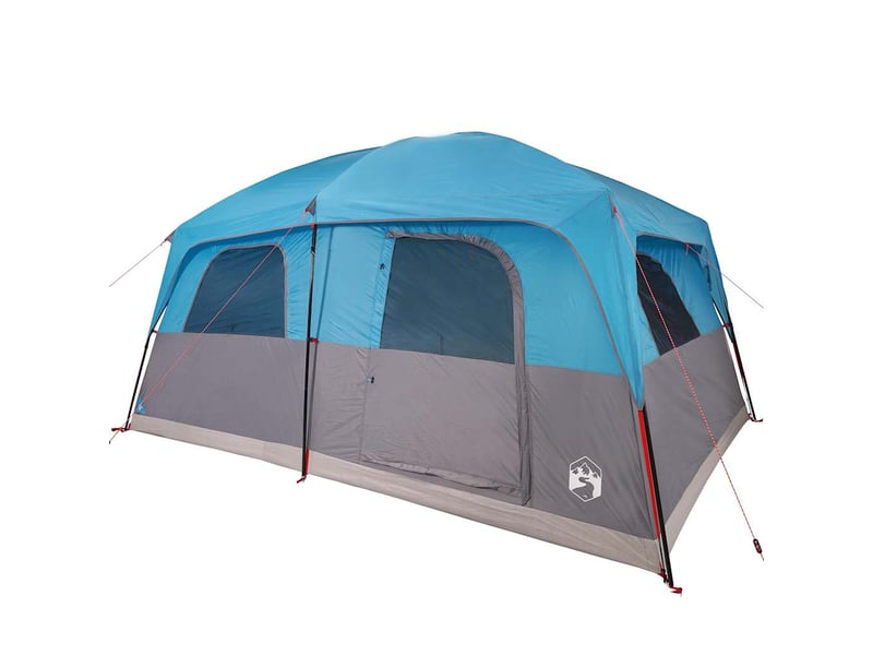 Tente de camping, tente de cabine familiale 8 personnes bleu imperméable - Conforama D