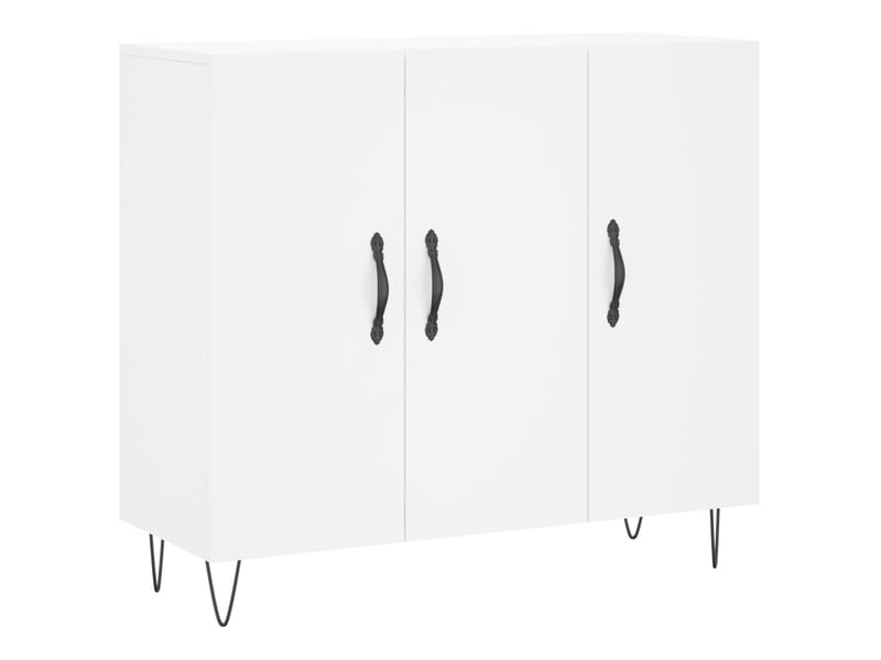  Buffet - bahut - meuble de rangement blanc 90x34x80 cm bois d'ingénierie  - Conforama A