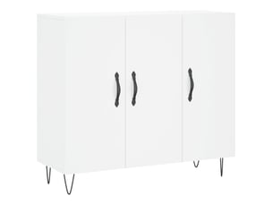 Buffet - bahut - meuble de rangement blanc 90x34x80 cm bois d'ingénierie