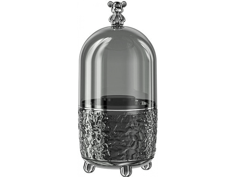 Rangement pinceaux maquillage rotatif, pot a pinceaux avec couvercle 5 compartiments organisateur pour eye-liner, rouge à lèvres - Conforama A